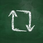 retry image in chalk on a blackboard